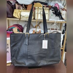New Lucky Brand XL Black Tote Bag